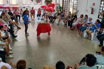 Foto - Comemoração do dia Internacional da mulher! Grupos de atividades motivacionais Rosa Rubra e Vida em forma. e tambem a Terceira Idade