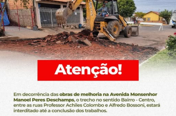Reforma na Avenida Monsenhor Peres Descamps