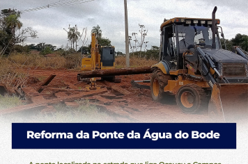 Reforma na Ponte da Agua do Bode