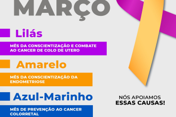 Março Lilas, Amarelo e Azul-Marinho