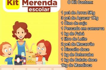 Entrega dos Kit Alimentação aos alunos da rede Publica