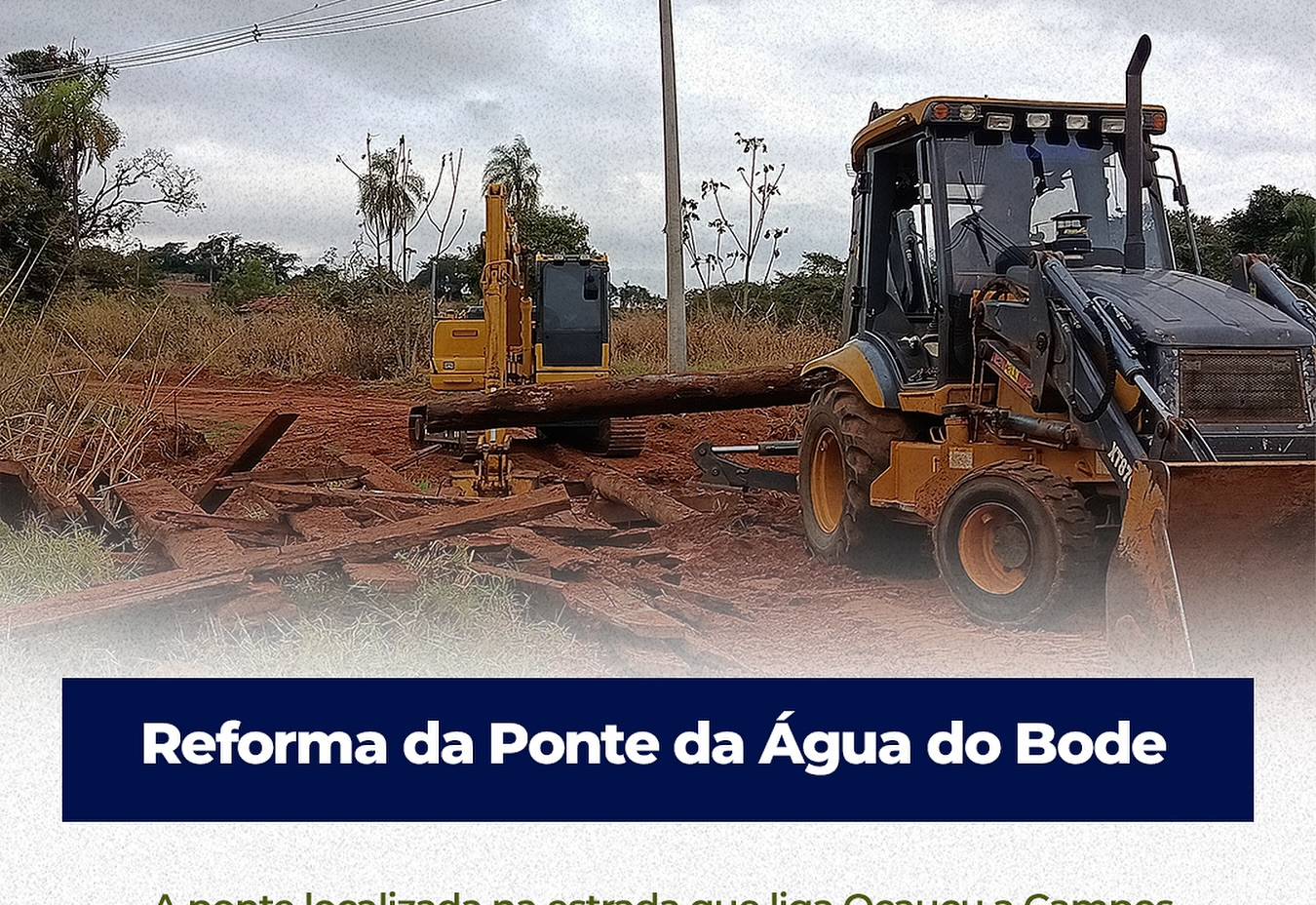 Reforma na Ponte da Agua do Bode