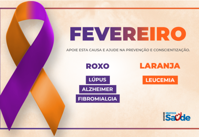 Fevereiro Laranja e Roxo